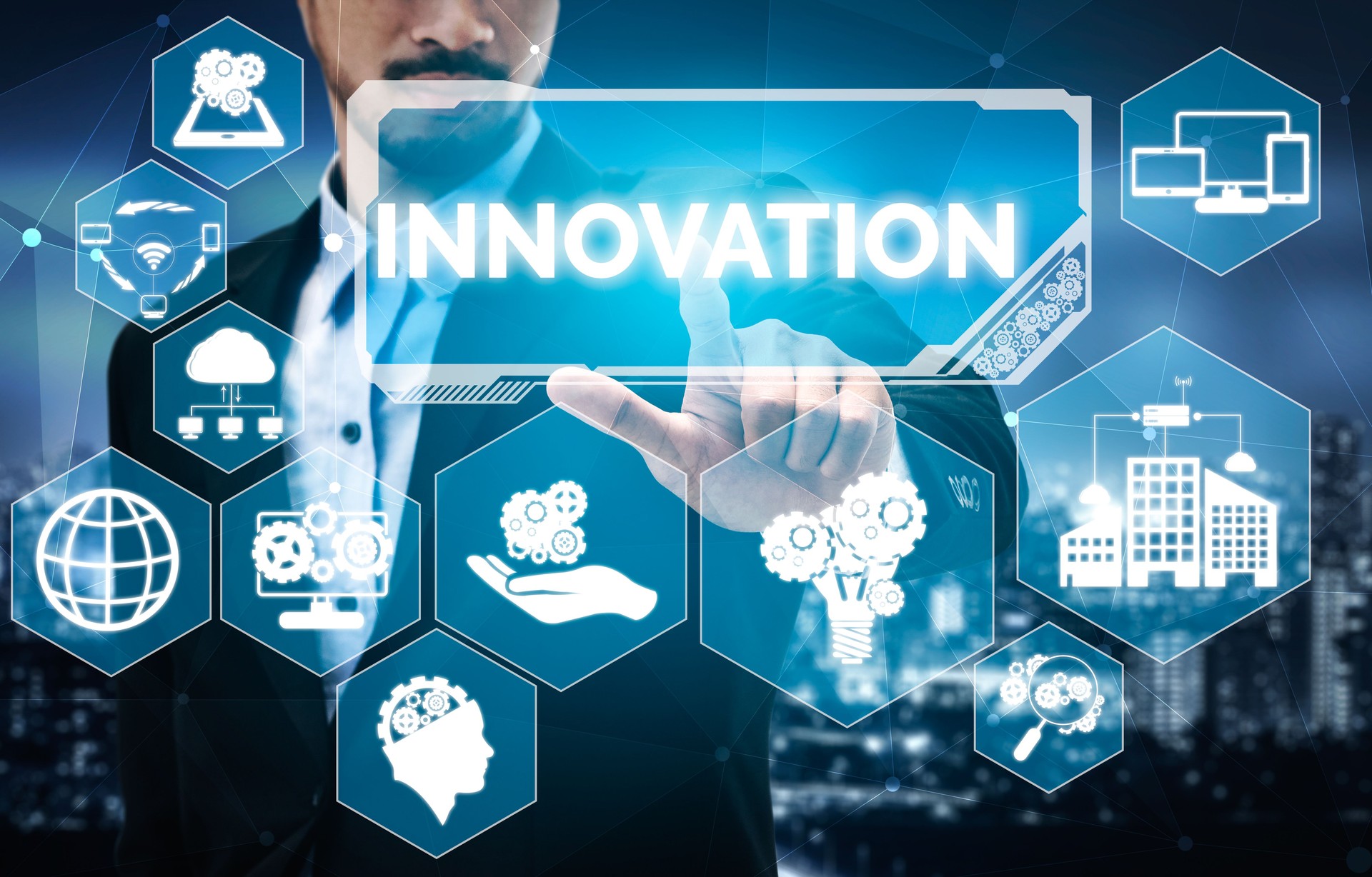 Innovation Technology for Business Finance Concept